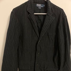 Polo Ralph Lauren Cotton Pinstriped Blazer Medium